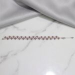 Bracelets Hand-Woven Two-Tone Purple & White Freshwater Pearl Bracelet