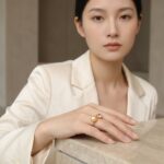 Rings Freshwater Pearl Gold-Plated Silver Open Ring