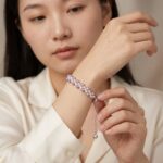 Bracelets Hand-Woven Two-Tone Purple & White Freshwater Pearl Bracelet