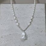 Necklaces Large Irregular Baroque Pearl Necklace