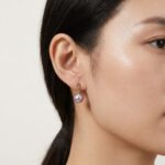 Earrings Natural Purple Freshwater Pearl Drop Earrings
