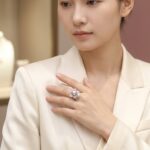 Rings 925 Sterling Silver Floral Ring with Freshwater Pearl