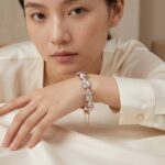 Bracelets Irregular Purple Baroque Pearl Magnetic Clasp Bracelet