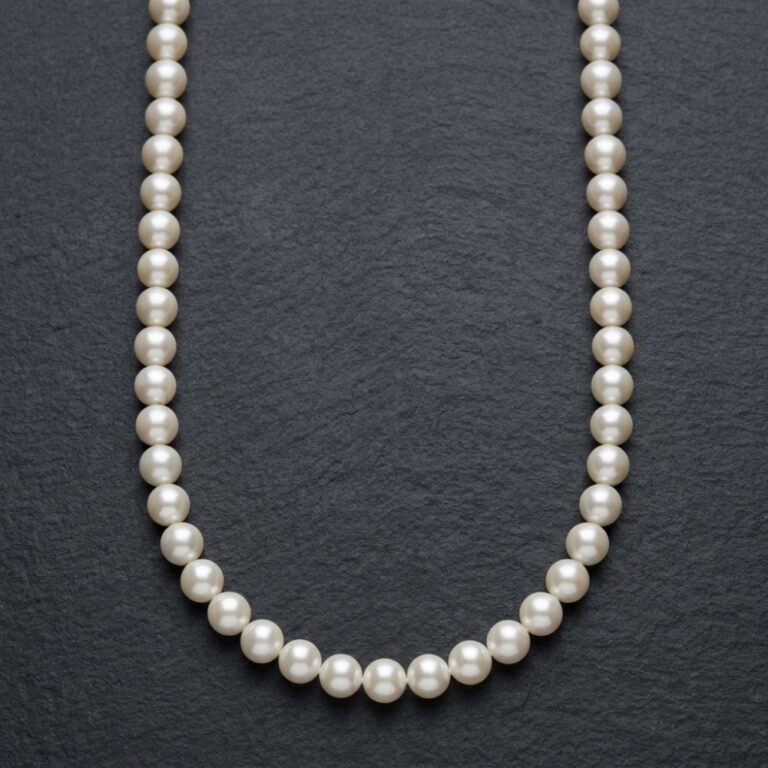 Necklaces Classic Nearly Round Natural Freshwater Pearl Basic Necklace