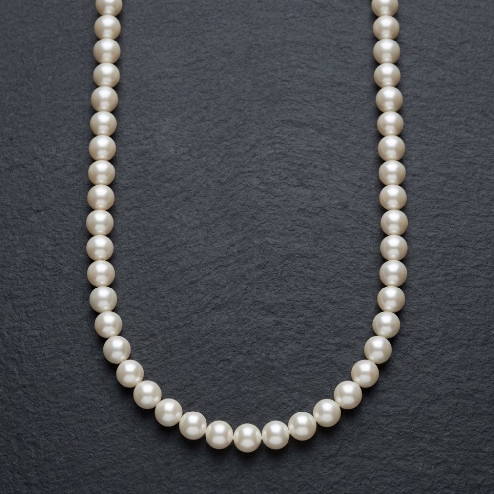 Necklaces Classic Nearly Round Natural Freshwater Pearl Basic Necklace