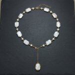 Necklaces Ivory Irregular Bead Gold-Plated Necklace