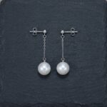 Earrings Long Drop Earrings with Freshwater Pearls