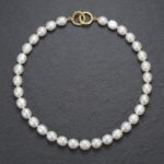 Necklaces Pure Baroque Gold-Plated Necklace with Irregular Pearls