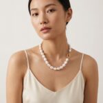 Necklaces Pure Baroque Gold-Plated Necklace with Irregular Pearls