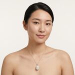Necklaces Universal Clasp Necklace with Single Large Baroque Pearl, Adjustable Length